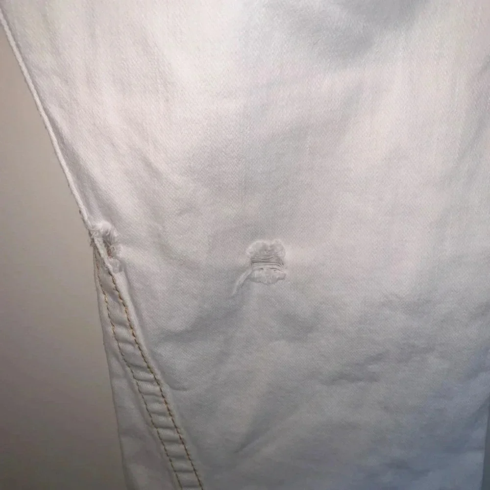 True Religion White Low Rise  Flare Distressed Jeans Y2K 30 - Picture 10 of 15